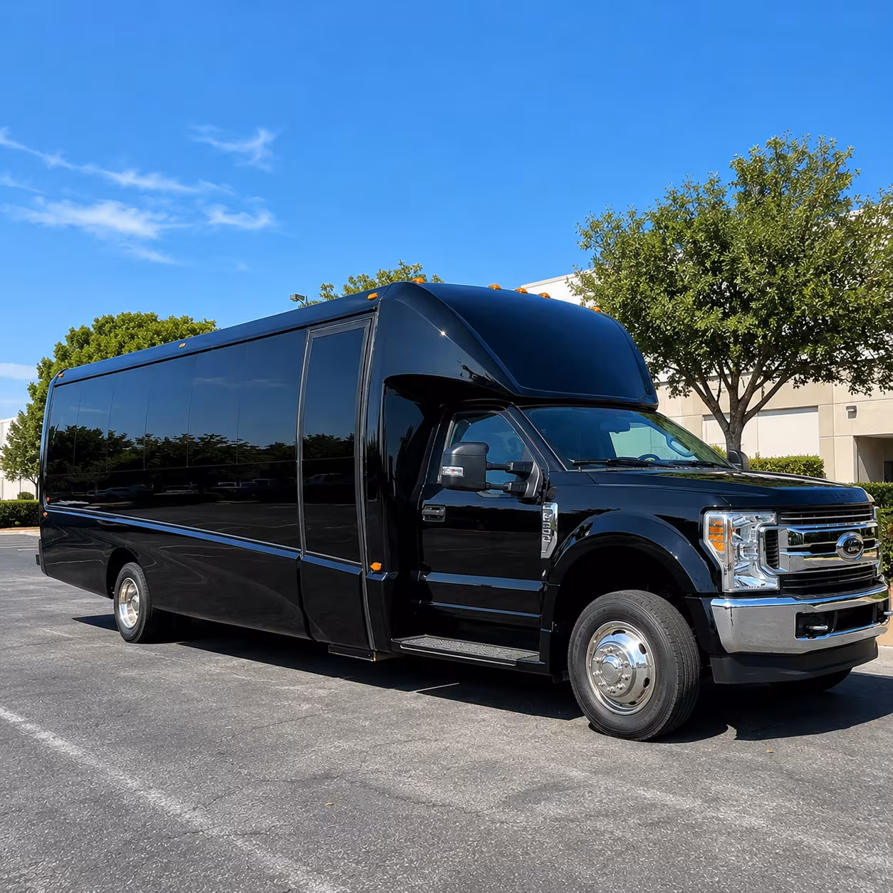 medford charter bus rentals for airport transfers