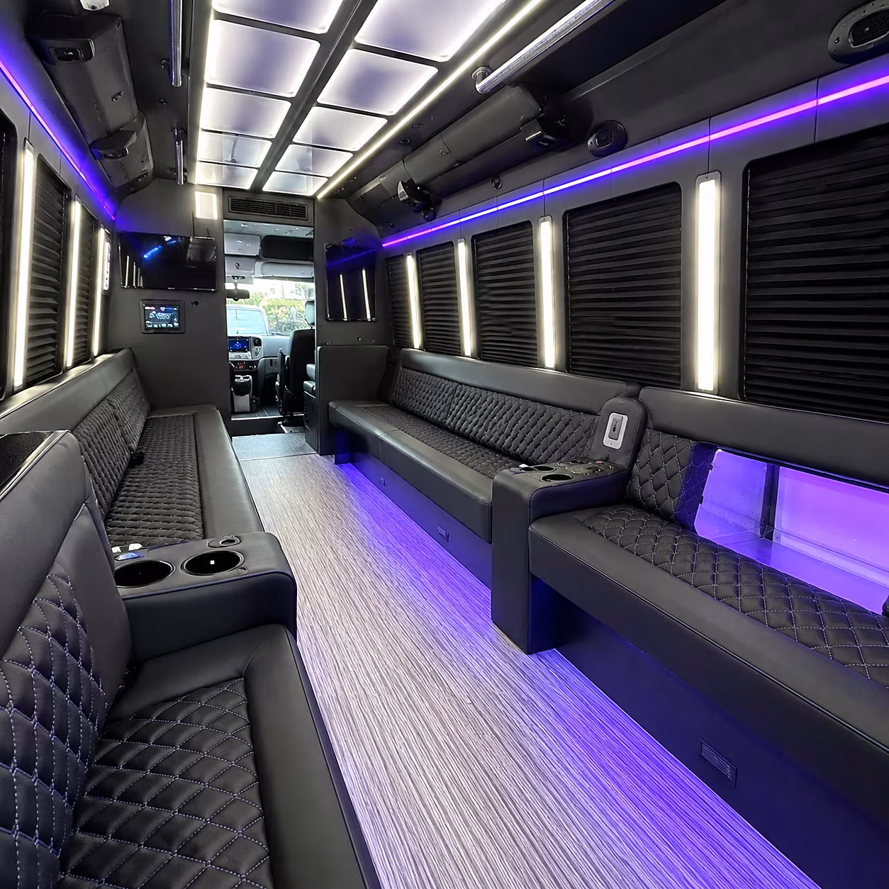 prom party buses for shasta high school and foothill high school groups