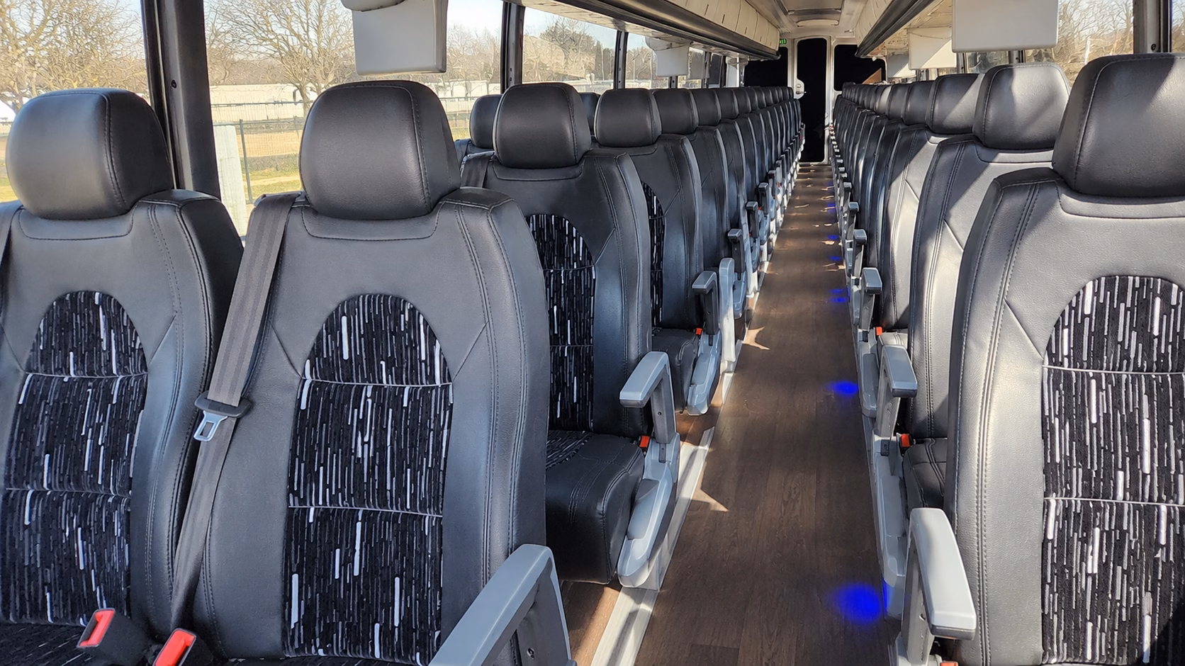 redding religious group transportation onboard seating